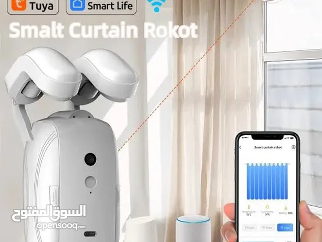 روبوت لاسلكي ذكي للتحكم بالستائر يعمل بريموت