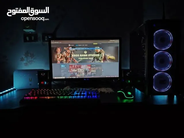 ست اب كامل جهاز بي سي جيمنج مع كرسي و طاوله