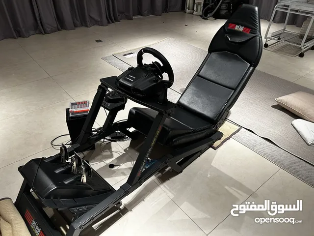 Next level gaming simulator rig without steering wheel and pedals and shifter