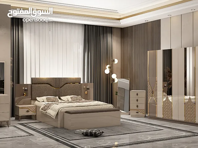 تخفيضات السنه الجديدة غرف نوم تركية ملكية عشر قطع