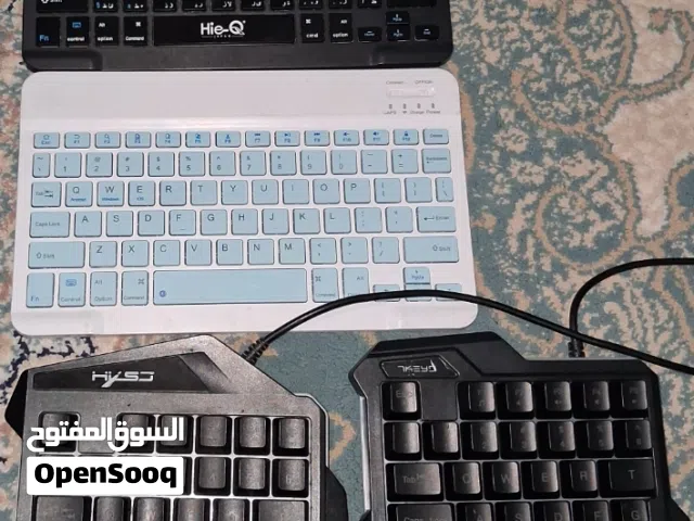 كيبوردات جيمينج و بلوتوث  كيبوردات الجيمينج قابل للسوم  السعر (6) للواحد  كيبوردات البلوتوث الواحد 3