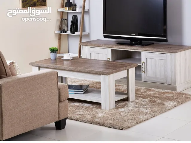 Tv table and coffee table + 2 end tables only 55 bd
