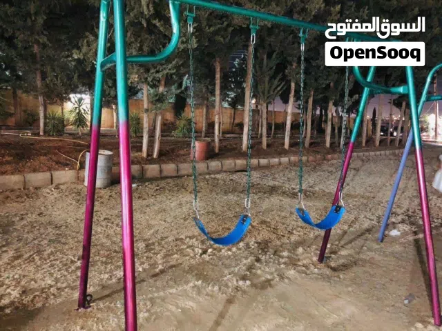 مرجوحة حديد مقعدين ربر جنزير