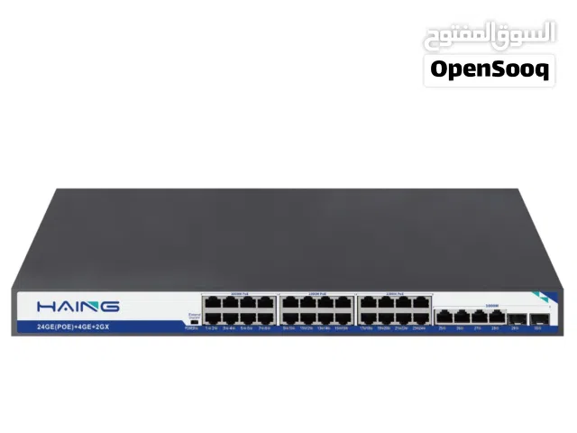 HAING HI-SW2406K 10/100/1000 Gigabit 24 Port Smart POE Switch with 2 Port SFP سويتش