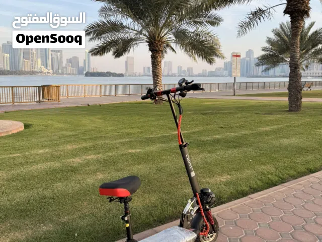 Electric scooter with free phone holder