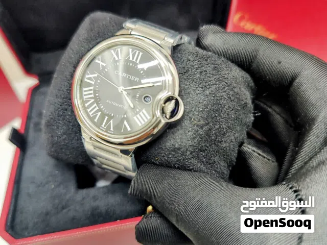 Cartier Automatic Roman Dial Men Watch ساعة كارتييه أوتوماتيكية للرجال بمينا روماني