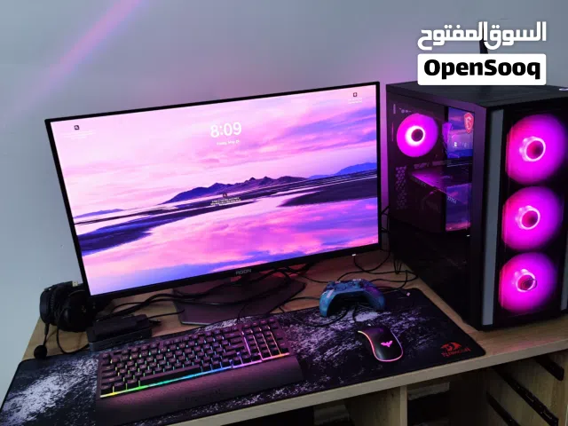 تجميعة R7 7800X3DوRTX5090 وRAM 64GB.  احترافية للمونتاج الثقيل والالعاب مع شاشة اولد حجم 32 انج