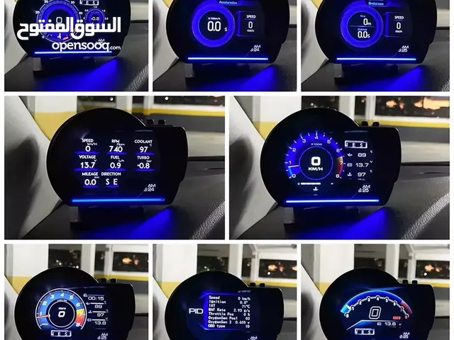 عداد اكتروني للسياره ثابت وعاكس في زجاج السيارة