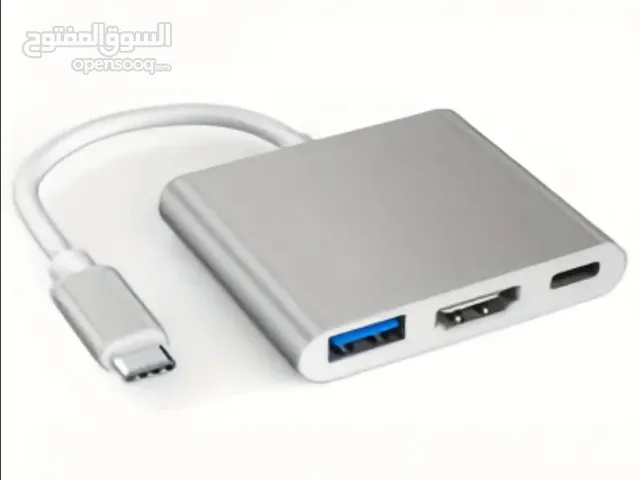محول USB-C إلى 3 HMDI/USB/SD