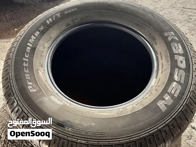 4 اطارات من نوع كابس قياس 70/265 رنج 16 نظاف جداا جدااا موديل 2025 استخدام فتره بسيطه