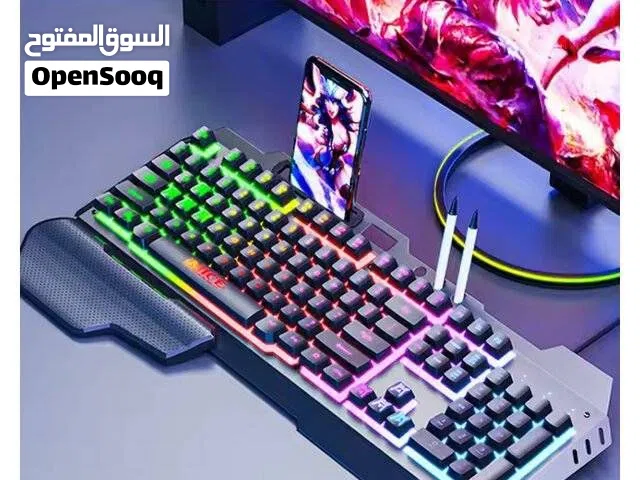 كيبورد جيمنج احترافي iMICE GK-700 – هيكل معدني ومسند مريح لليد!
