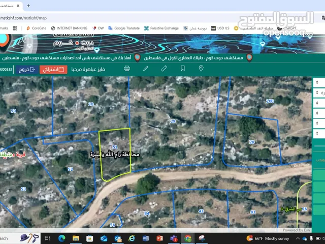 Mixed Use Land for Sale in Ramallah and Al-Bireh Mazri' Al-Nubani