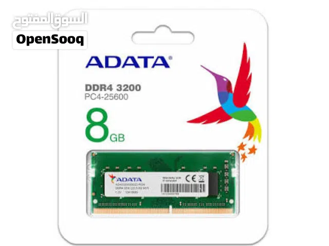 رامات للبيع DDR3 و   DDR4 3200mhz لابتوب و PC  8GB 4GB ددي ار 3 و ددي ار 4
