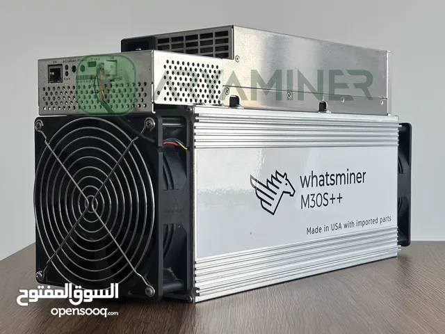 Whatsminer M30S++ 106TH & 108TH High-Efficiency Bitcoin Miners Plug & Play