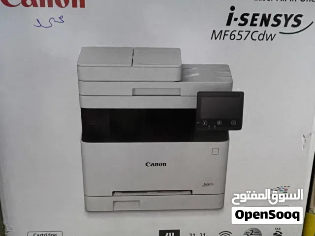 طابعة كانون ملون حديثة MF657Cdw جديدة بالباكيت مامفتوح