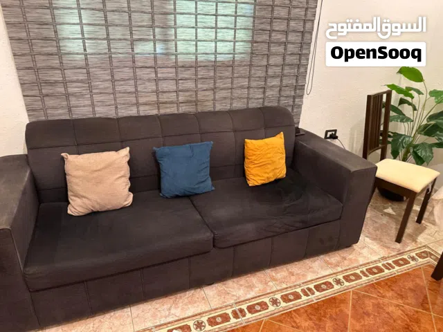 Sofa Set with 5 seating and cushions, one big for 3 persons , 2 separate for individuals