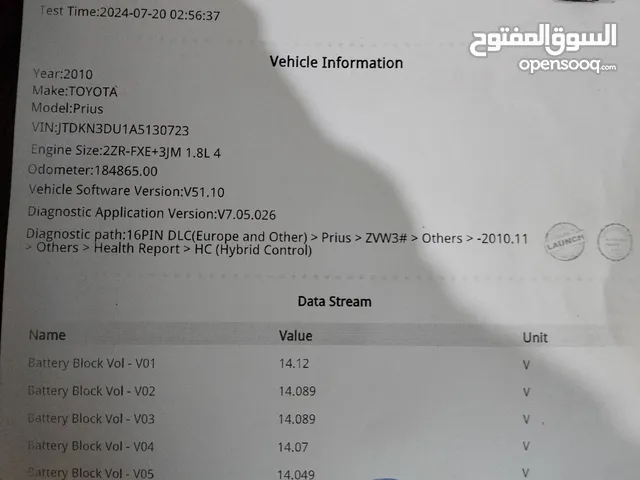 تيوتا بريوس 2010 فل كامل اقساط