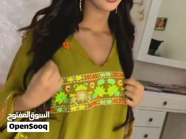 جلابية مغربية ملكية شغل يد - راندة فخمة - قطعة وحدة