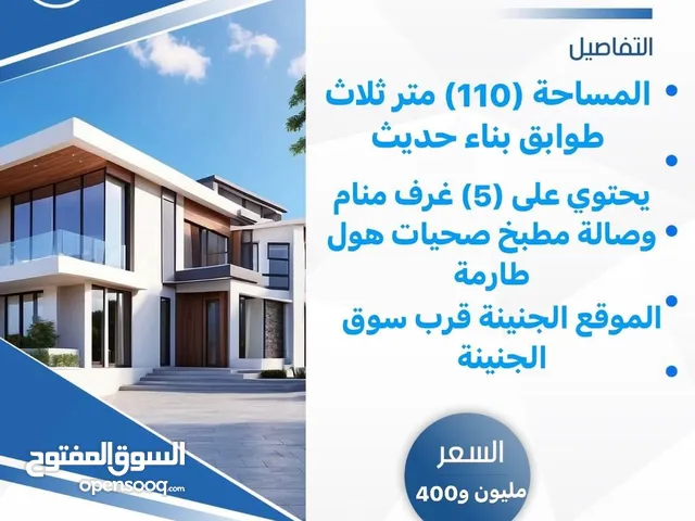 110 m2 5 Bedrooms Townhouse for Rent in Basra Juninah