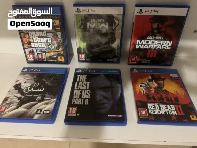 العاب بليستيشن ps4 و ps5 بحاله الوكاله للبيع او البدل