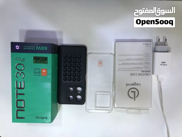 INFINIX NOTE30 PRO 5G انفينيكس نوت 30 برو وكالة للبيع مع كرتونها وكامل اغراضه الاصلية ذاكرة 256 و 16