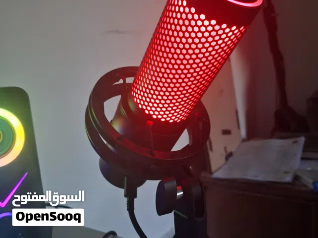 ميكروفون الألعاب HyperX QuadCast - USB Condenser36005 Ryzen كامل للبيع Setup PC Gaming 165Hz ASUS 20