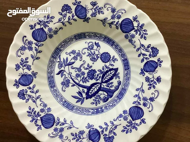طبق خزف "رويال آرت بوتري" Blue Onion أصلي - إنجليزي مميز