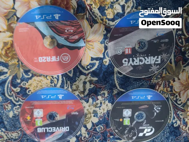 العاب ps4 للبيع مستخدم نظيف  4 اقراص