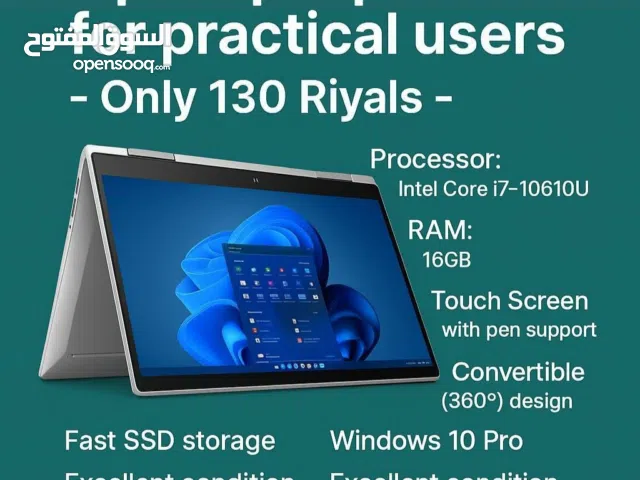 Hp Laptop I7 10Th Gen الجيل العاشر