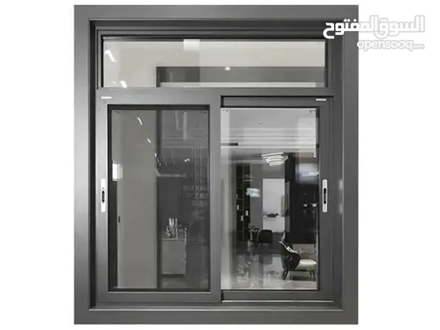 شبابيك المنيوم جديده استيراد بسعر100الف