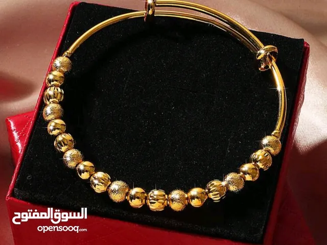 اساور مطلية ذهب عيار 24 قمه ف الاناقة
