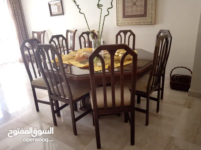 غرفة سفره ثمانيه خسب زان ملبس قشرة بلوط كامله