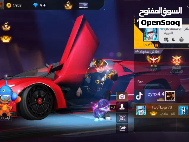 Free Fire Accounts and Characters for Sale in Zarqa