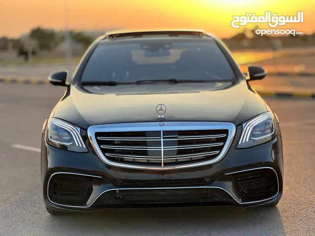 مرسيدس S550 اسود ملكي 4 فصوص كت 63 للبيع