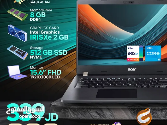 ACER travelmate p2 CORE I5-1135G7 Laptop لاب توب ايسر اي فايف جيل 11 بسعر حرق 