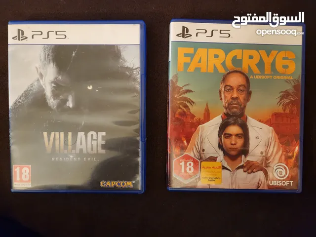 farcry 6 + resident evil village ps5 cd+ pes ps4