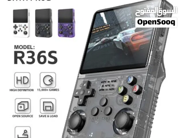New Retro Game Console 64GB Clear/Black – R36S