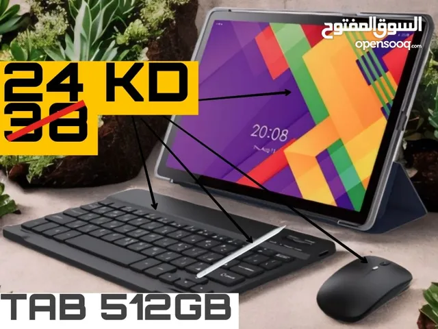 تابلت جديد كفاله سنه مع كيبورد مع قلم Tablet 5g 256GB Ram 8GB for saleمع كفر مجاني