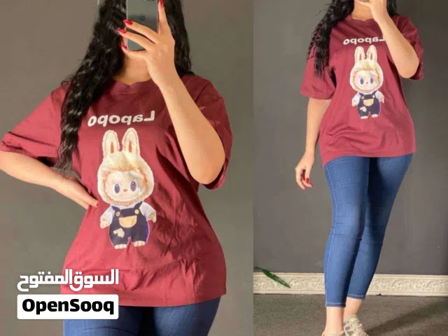 تيشيرت لابوبو رجالي نسائي  صيفي خامة القماش فانيلا قطن ممتاز الأصلي ماستر مكفول عالفحص كوالتي