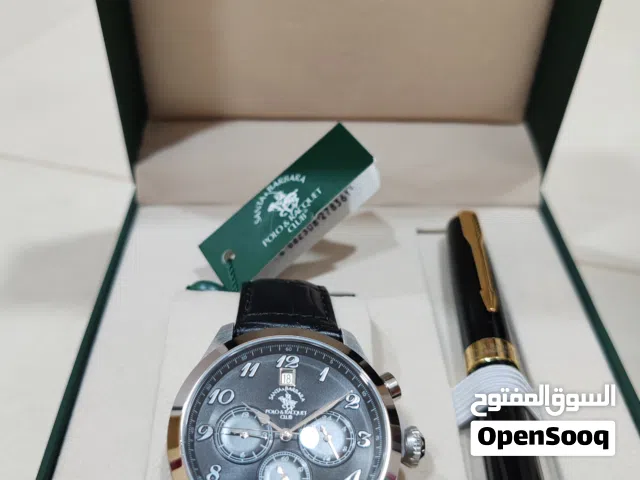 ساعة بولو كلوب جديده لم تستخدم مع قلم الماركه