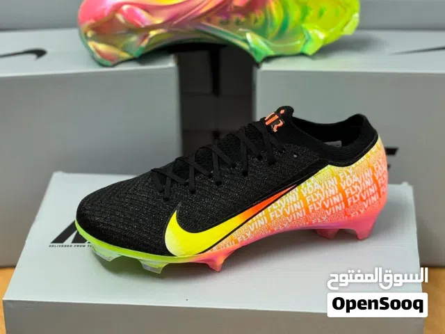 Black Nike football shoes