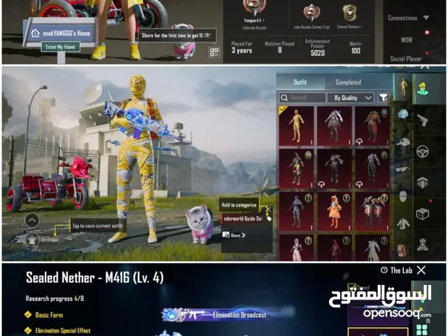 Pubg Accounts and Characters for Sale in Al Batinah