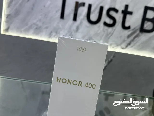 HONOR 400 LITE 5G 8ram /256 GB new هونر 400 لايت فايف جي 8رام /256 جيجا  مسكر فلكرتونه كفاله الوكيل