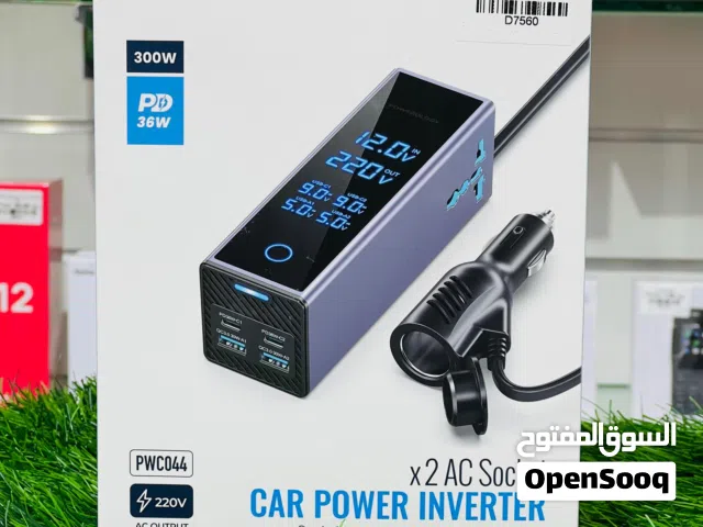 Powerology 2AC Socket Car Power Inverter - Gray