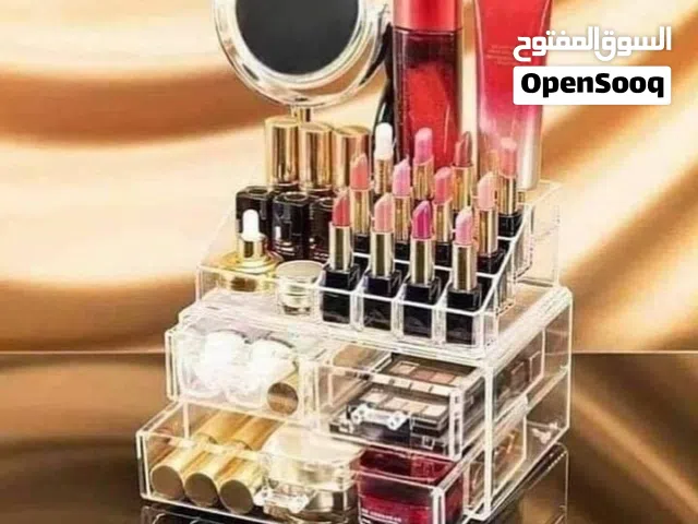 منظم مكياج اكريليك كريستال رتبي مكياجك باناقه وسهوله مع المنظم الشفاف فخامتك تبداء من هنا