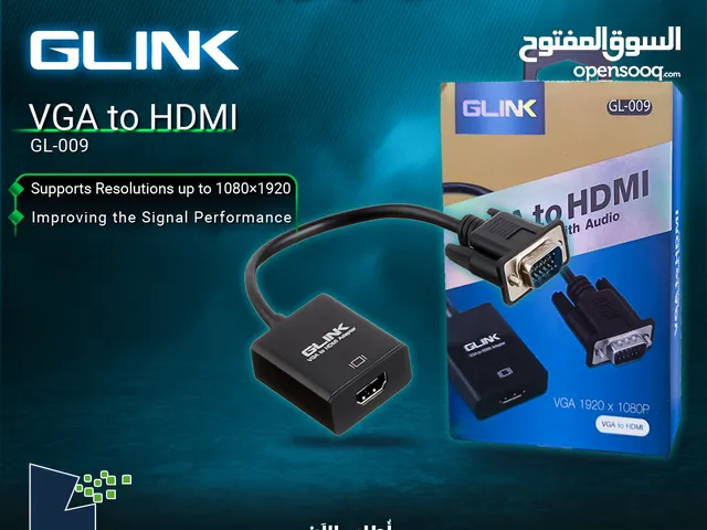 وصله كيبل ادابتر تحويله وصلات  Glink VGA to HDMI