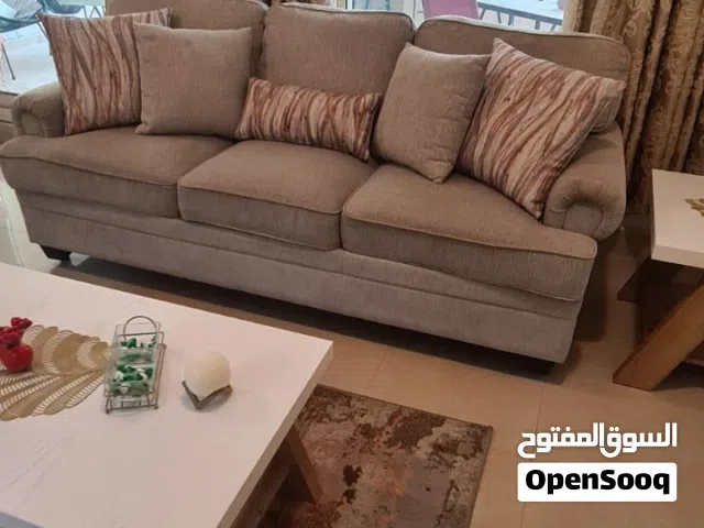 Elegant Beige/Grey 3-Seater Couch for Living Room, Excellent condition like new