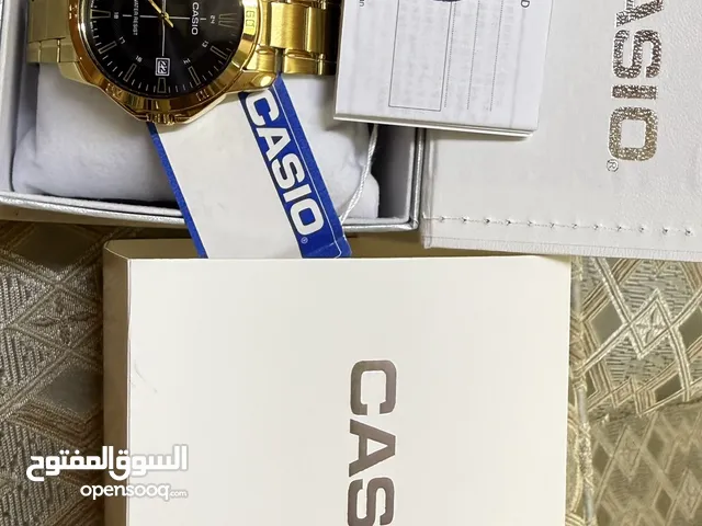 ساعة كاسيو جديده غير مستعمله مع ضمان الوكيل من اليابان