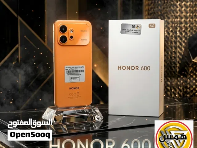 HONOR 600 5G أداء قوي وتصميم فاخر، رام 16+24GB وذاكرة 256GB لتجربة سريعة ومساحة كبيرة.