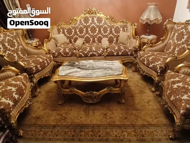 طقم صالون مذهب (بحالة ممتازة كالجديد)